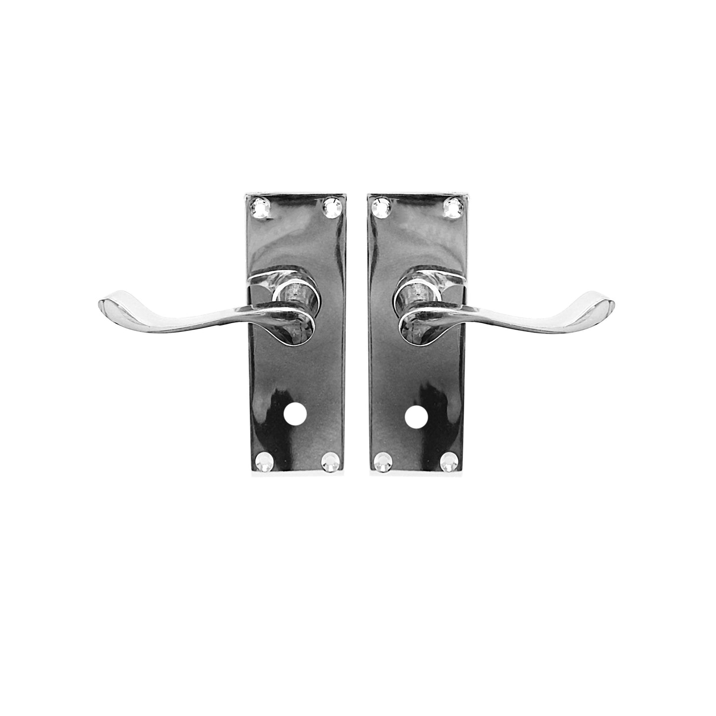 6'' Vic Scroll Lock Chromed Home Bathroom Kitchen Door Chrome Lock 9143 (Parcel Rate)
