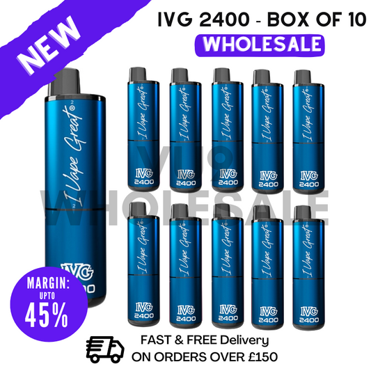 Bulk Buy IVG 2400 Puff Box Of 10 - 62.50 VU9 Wholesale Store Bulk Buy IVG 2400 Puff Box Of 10 - 62.50 VU9 Wholesale Store