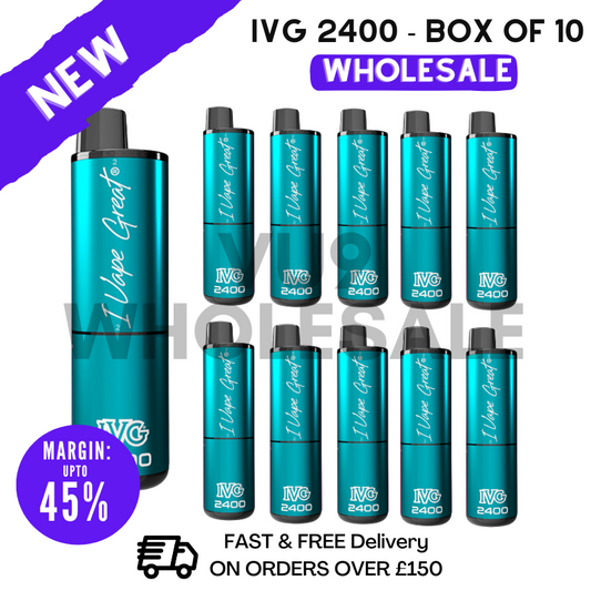 Shop Classic Menthol IVG 2400 Disposable Vapes Bulk Buy - Box Of 10 - UK Vape World