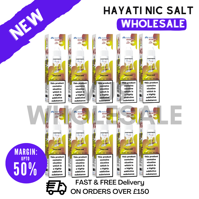 Cola Lime Hayati Pro Max Nicotine Salt Pack Of 10