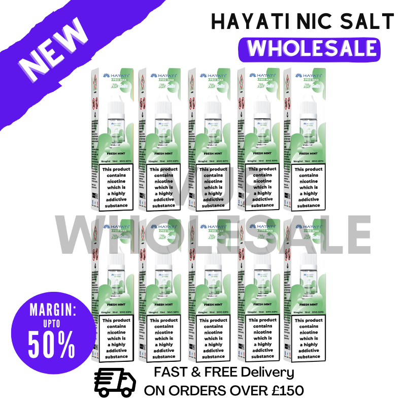 Fresh Mint Hayati Pro Max Nicotine Salt Pack Of 10