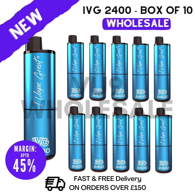 ICE POP IVG 2400 Prefilled Pod Kit Vapes Bulk Buy - Box Of 10