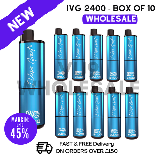 ICE POP IVG 2400 Prefilled Pod Kit Vapes Bulk Buy - Box Of 10