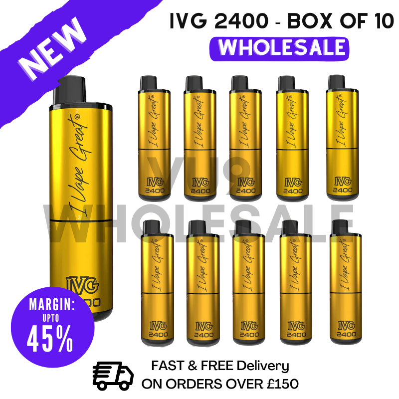 Pineapple Edition IVG 2400 Prefilled Pod Kit Vapes Bulk Buy - Box Of 10