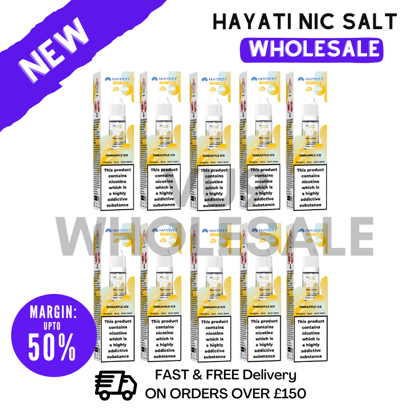 Pineapple Ice Hayati Pro Max Nicotine Salt Pack Of 10
