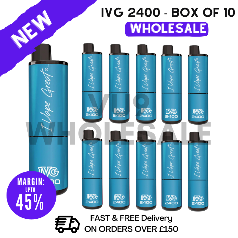 Professor Blue IVG 2400 Prefilled Pod Kit Vapes Bulk Buy - Box Of 10