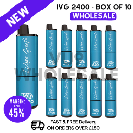 Professor Blue IVG 2400 Prefilled Pod Kit Vapes Bulk Buy - Box Of 10