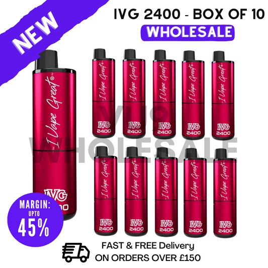Red Apple ICE IVG 2400 Prefilled Pod Kit Vapes Bulk Buy - Box Of 10