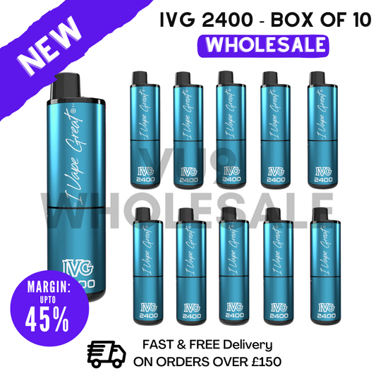 Slush Edition IVG 2400 Prefilled Pod Kit Vapes Bulk Buy - Box Of 10