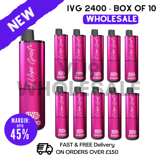 Tropical Fruits IVG 2400 Prefilled Pod Kit Vapes Bulk Buy - Box Of 10