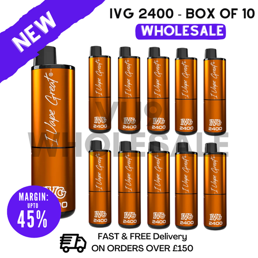 Yummy Gummy IVG 2400 Prefilled Pod Kit Vapes Bulk Buy - Box Of 10