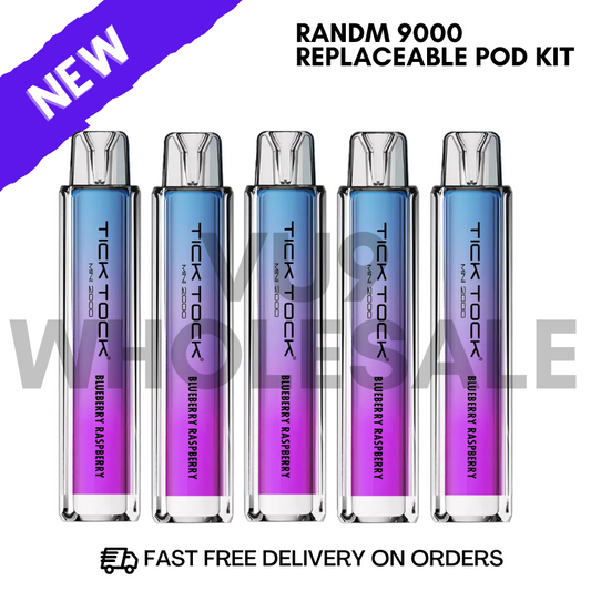 Blueberry Raspberry Tick Tock 2000 Pack of 5