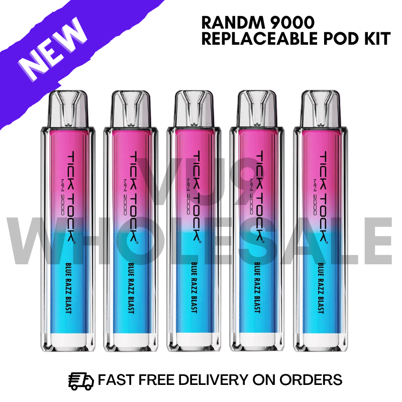 Blue Razz Blast Tick Tock 2000 Pack of 5