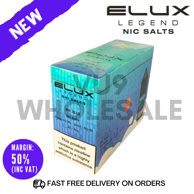 Elux Legend Nicotine Salt Nic Box Of 10 | UK Vape Wholesale