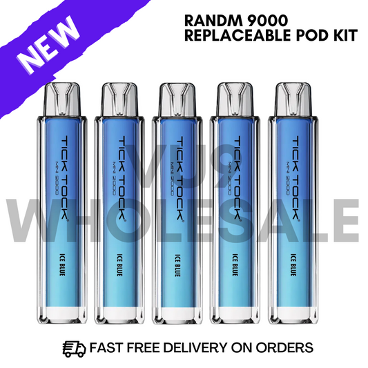 Ice Blue Tick Tock 2000 Pack of 5