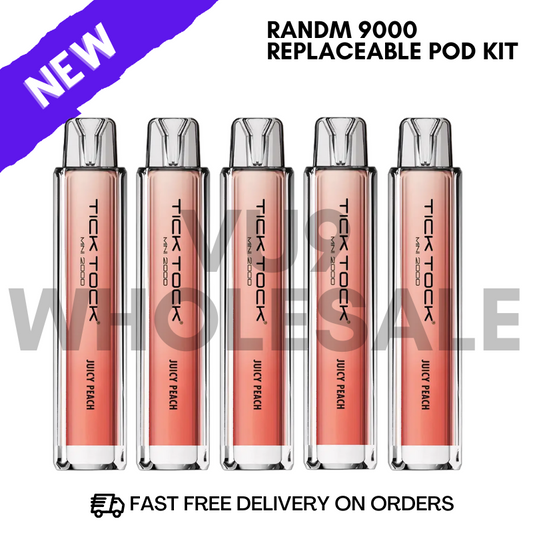 Juicy Peach Tick Tock 2000 Pack of 5