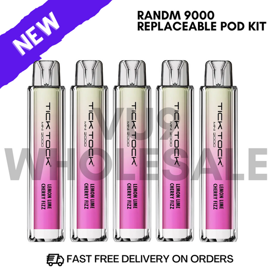 Lemon Lime Cherry Fizz Tick Tock 2000 Pack of 5