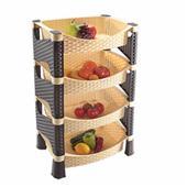 RATTAN GALAXY VEGETABLE SHELVES K0740 (Big Parcel Rate)