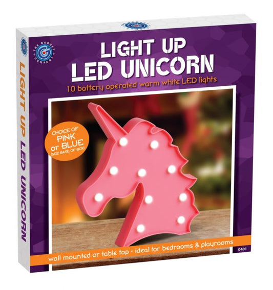 Light Up LED Unicorn Battery Operated Pink/Blue 0401A (Parcel Rate)