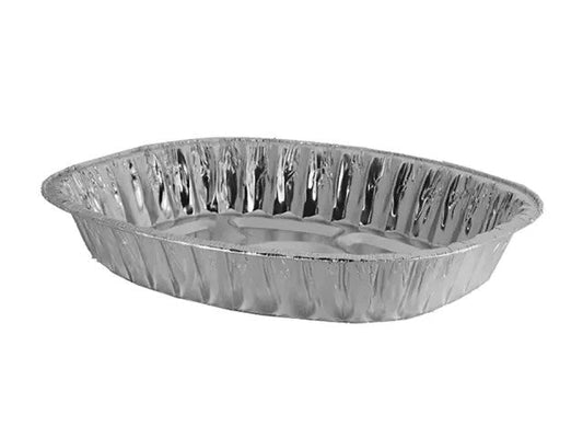 Large Roasting Baking Rectangular Oval Foil Tray Ideal For Party Christmas Roasts 46x33x9cm SK28128 (Parcel Rate)
