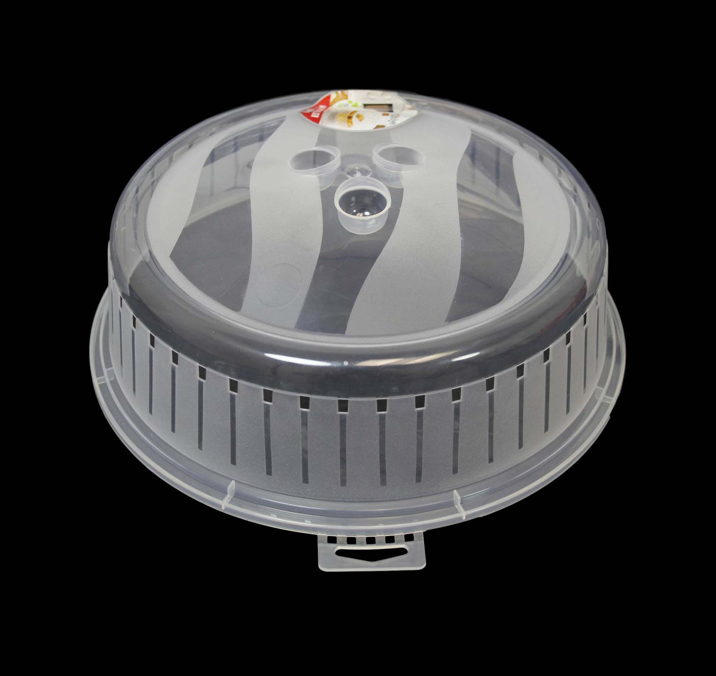 Microwave Cover Plastic Food Plate Cover Vented Clear Plate Cover 26cm D10506 (Parcel Rate)