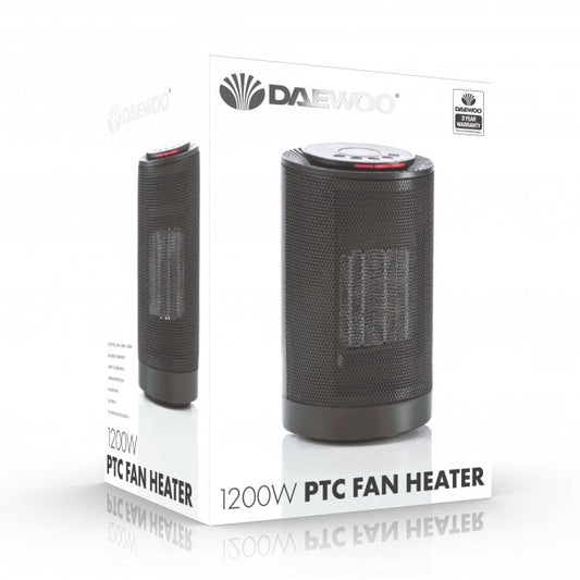 1200W PTC Heater Digital Control LED Display Black HEA1814 (Parcel Rate)