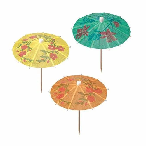Mini Food Cocktail Drinks Umbrella Picks 6pcs 10 cm 12662 (Parcel Rate)