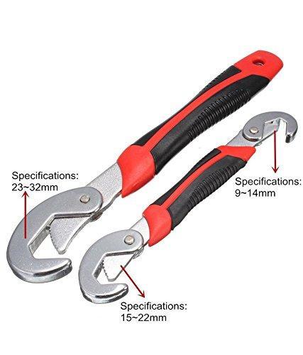 Set Of 2 Smart Adjustable Wrench Set Self Adjusting Radiator Boiler Tap 9-32mm Diy 2575 (Parcel Rate)