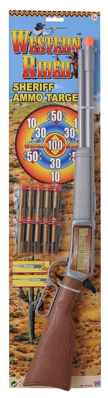 Western Rider Childrens Sheriff Ammo Target Rifle Gun 4231 (Parcel Rate)