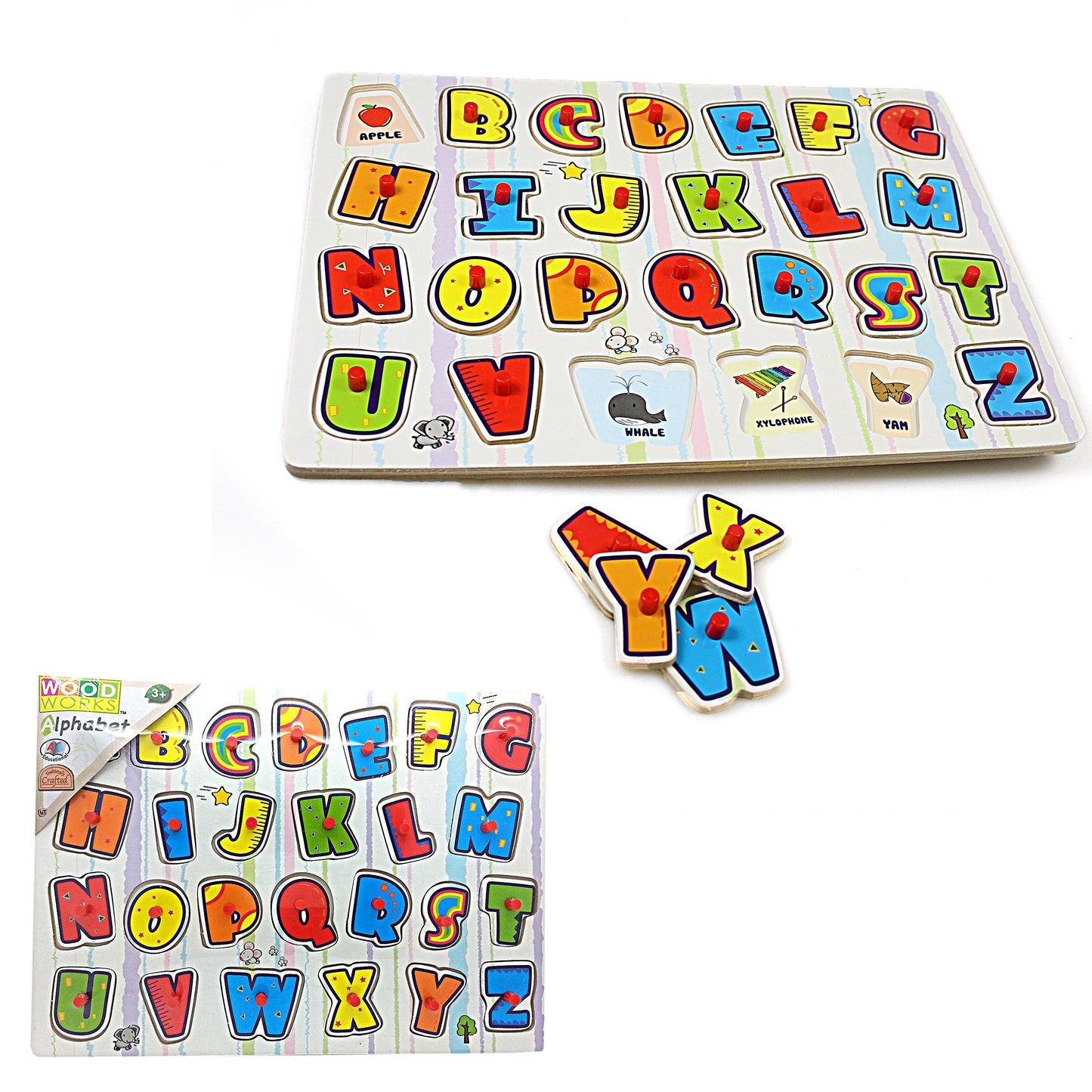 Wood Works Childrens Learning Alphabet Jigsaw Game 2351 (Parcel Rate)