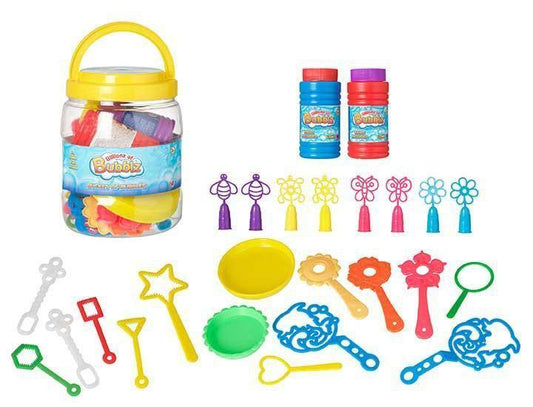Children's Games Bubblz Bucket of Bubbles With Assorted Blower Shapes 2841 (Parcel Rate)