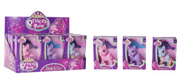 Girls Princess Pony My Pet Style n Go Pony Kids Toy 3 Assorted Styles   5281 (Parcel Rate)