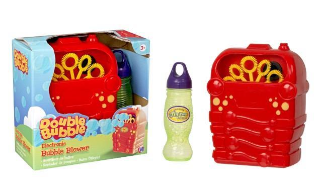 NEW Electronic Toy Bubble Blower Fun Double Bubble Maker Inc Bubble Solution  6741 (Parcel Rate)