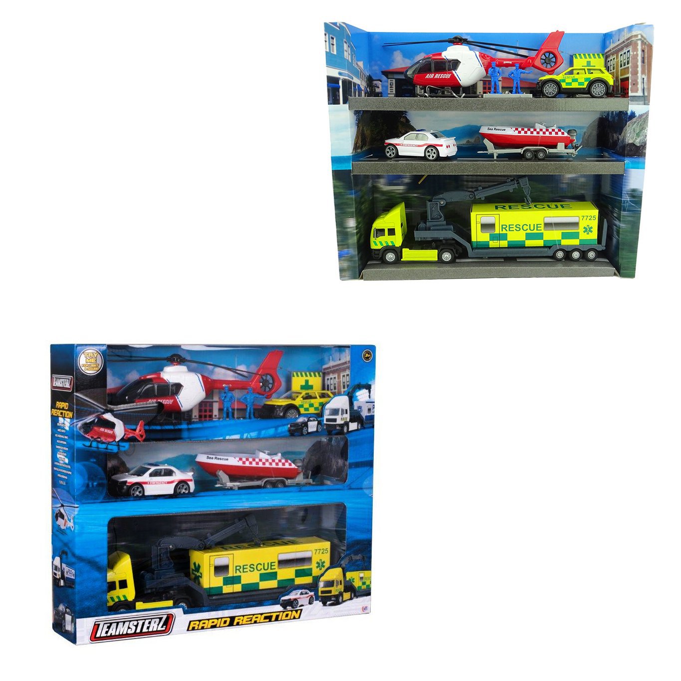 Teamsterz Rapid Reaction Emergency Car truck Ambulance Sea Air Rescue 8731 (Parcel Rate)