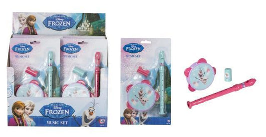 Disney Frozen Music Instrument Set Includes Whistle Flute & Tambourine 3311 (Parcel Rate)