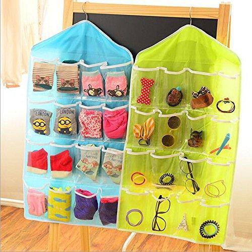 16 Compartment Hanging WARDROBE ORGANISER -Sock, Underwear, Scarves, Tights  2824 (Parcel Rate)