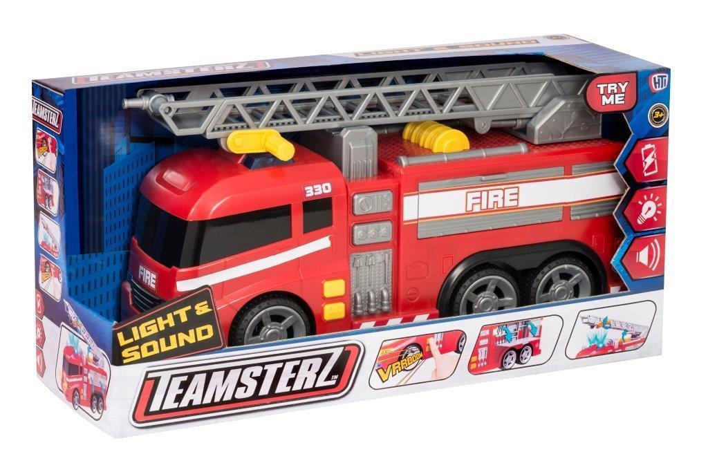 Teamsterz Light And Sound Childrens Interactive Fire Engine 3901 (Parcel Rate)