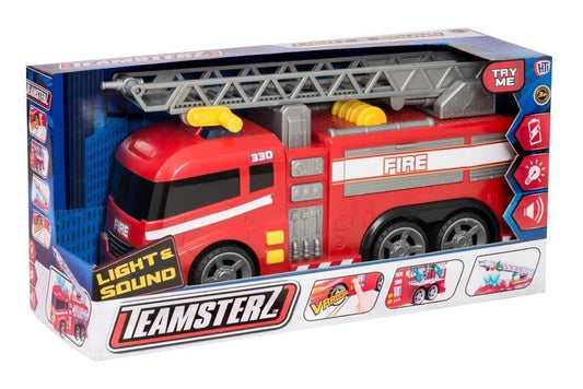 Teamsterz Light And Sound Childrens Interactive Fire Engine 3901 (Parcel Rate)