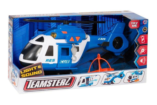 Teamsterz Light And Sound Interactive Rescue Helicopter Childrens Toy 3931 (Parcel Rate)