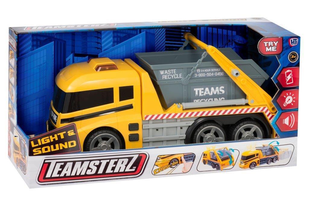 Teamsterz Light And Sound Kids Toy Skip Lorry Interactive Play 3941 (Parcel Rate)