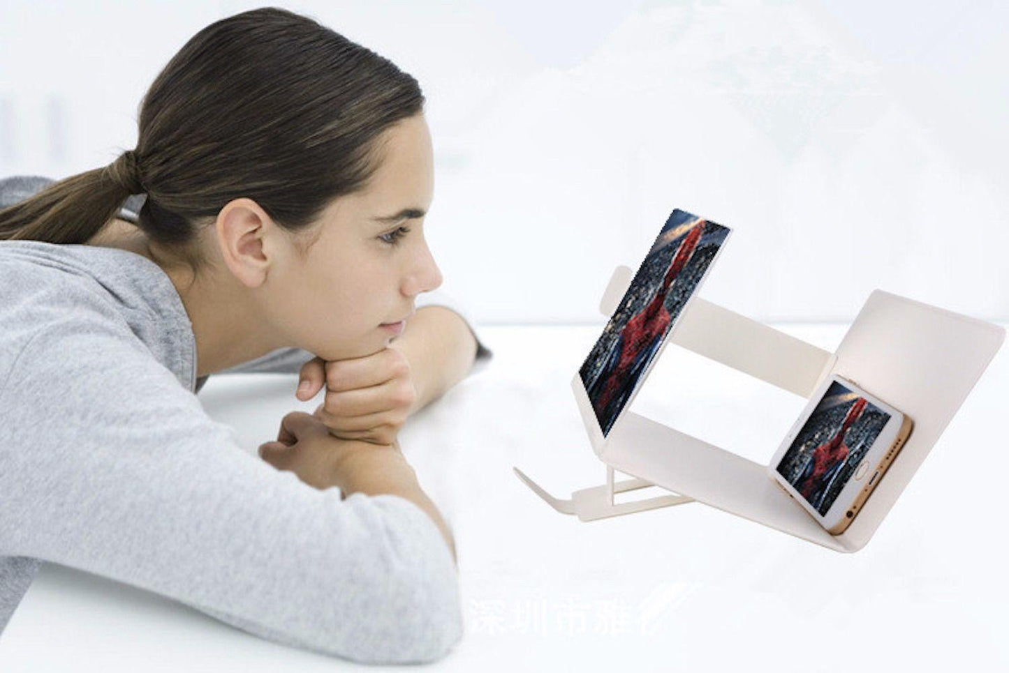 Mobile Phone 3D Video Screen Folding Enlarged Screen Magnifier Watch Movies 3483 (Parcel Rate)