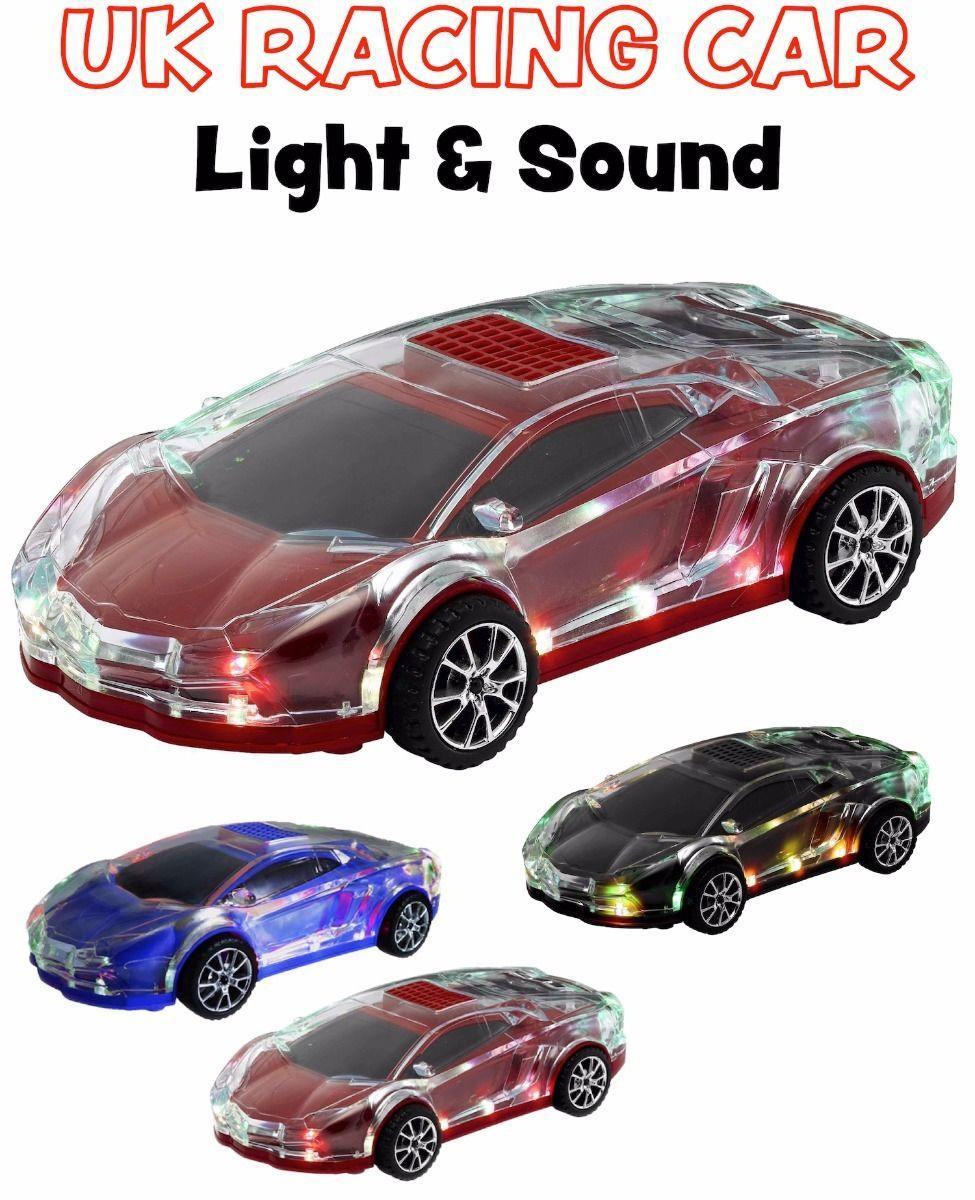 Boys Children's Light & Sound LED SPORTS CAR -Battery Operated, Universal Walk   4011 (Parcel Rate)