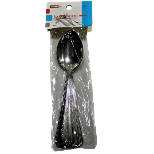 Pack Of 6 Stainless Steel Kitchen Teaspoons Kitchenware 4047 (Large Letter Rate)