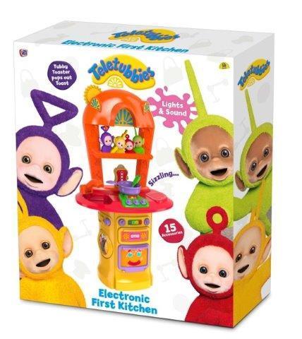 Childrens Cbeebies Teletubbies Plastic Kitchen Set 15 Accessories 1261 (Parcel Rate)