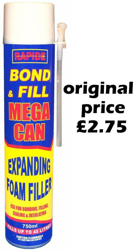 Rapide Expanding Foam Filler 750ml 1706 (Parcel Rate