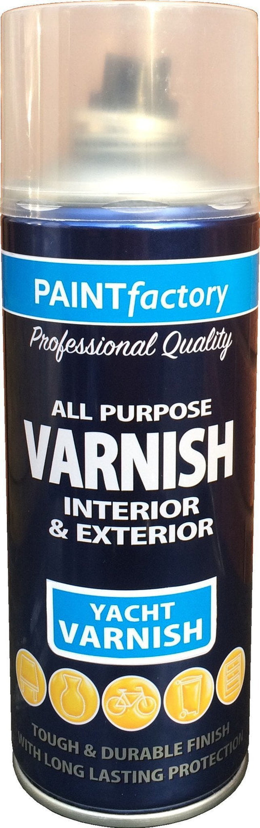 Paint Factory All Purpose Varnish Yacht 400ml Diy 1748 (Parcel Rate)