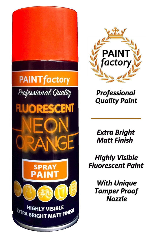 Paint Factory Fluorescent Neon Orange 400ml 1756 (Parcel Rate)
