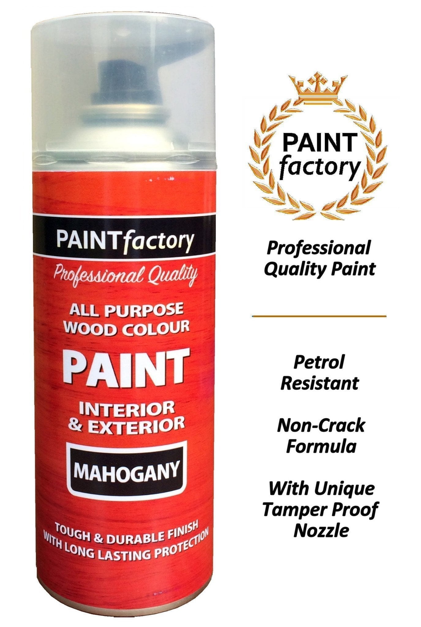 Paint Factory All Purpose Wood Colour Mahogany 400ml 1760 (Parcel Rate)