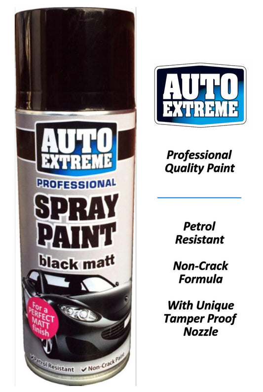 Auto Extreme Black Matt Spray Paint 400ml  1920 (Parcel Rate)