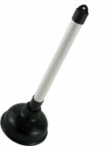 Heavy Duty Bathroom Toilet Plunger Drainer Plastic Stick CK4068 (Parcel Rate)